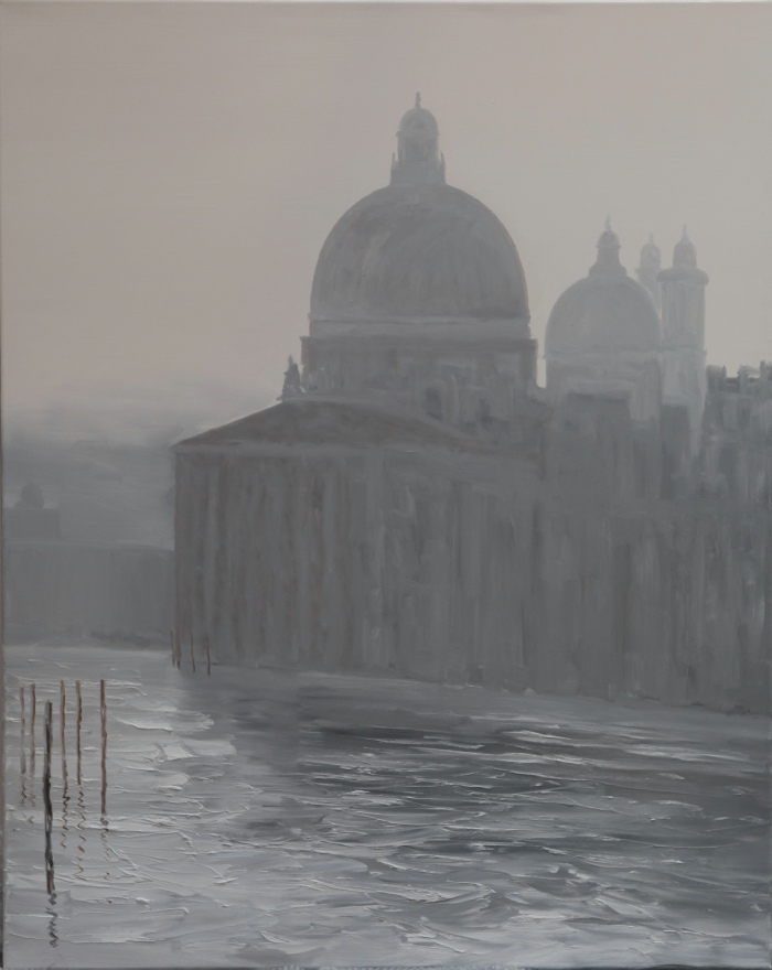 Hilary Dymond, Sans titre, Venise, 2012. Huile sur toile