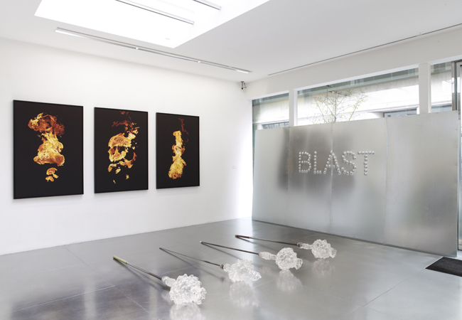 Alain Declercq, BLAST, vue de l’exposition Galerie Loevenbruck, Paris, 2013 
