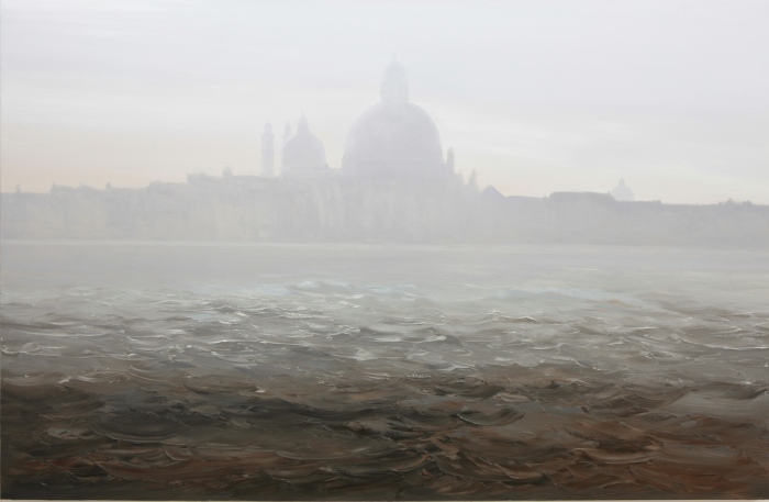 Hilary Dymond, Sans titre, Venise, 2011. Huile sur toile, 130 x 200 cm
