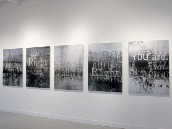 Vues de l'exposition galerie RX, 2009